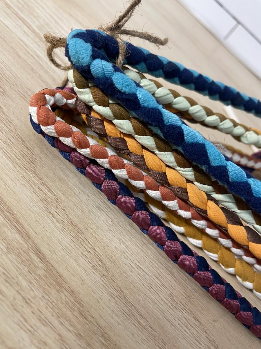 x6 vintage 70s boho macrame hangers - good market thrift store