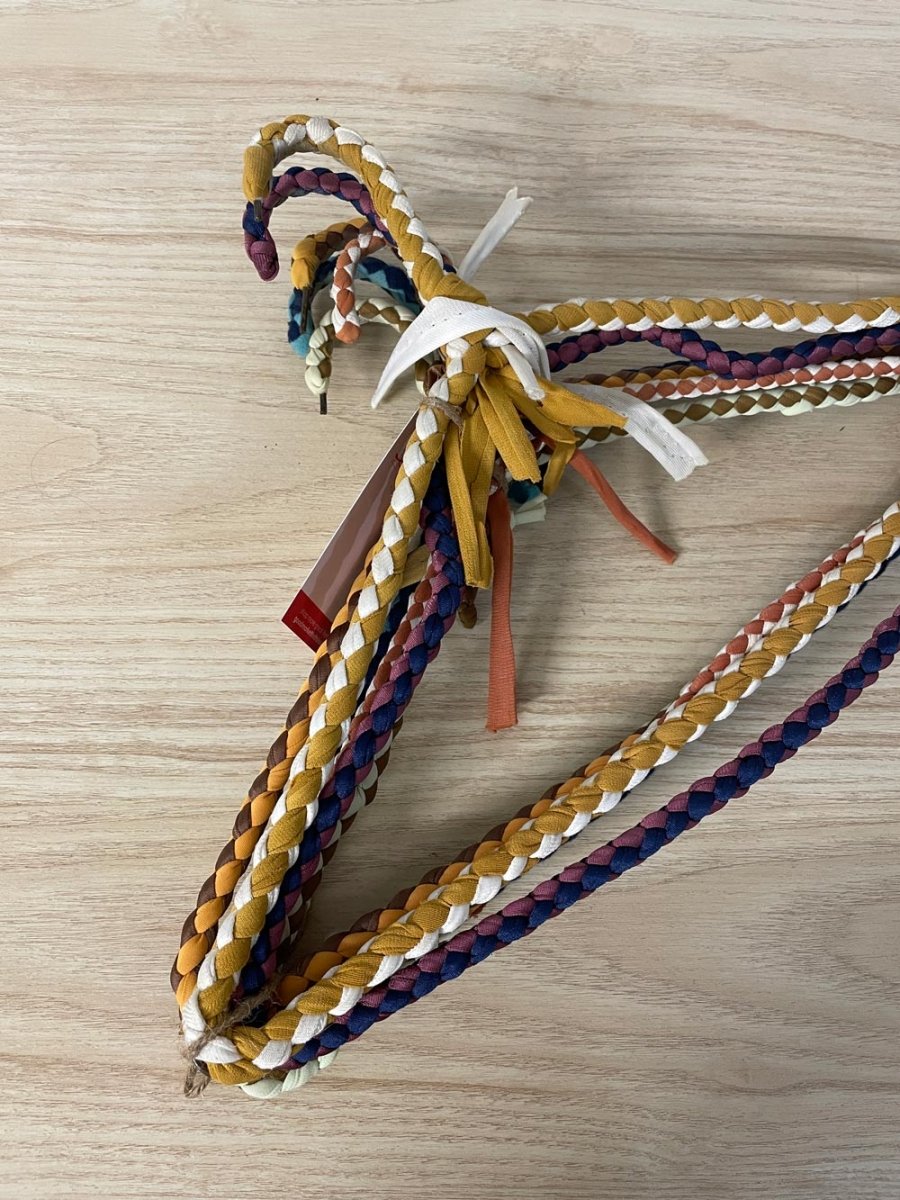 x6 vintage 70s boho macrame hangers - good market thrift store