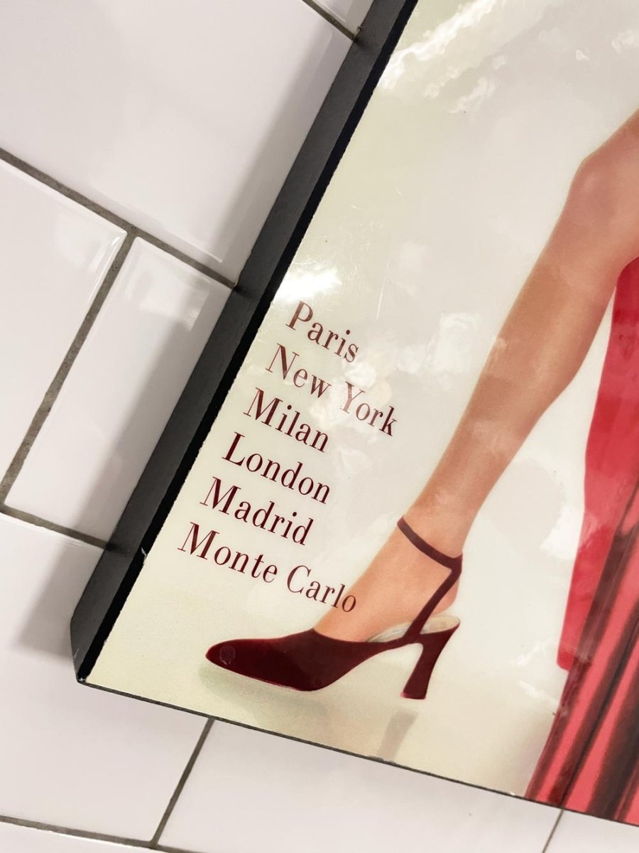 couture magazine cover 1954 glossy mounted picture - good market thrift store