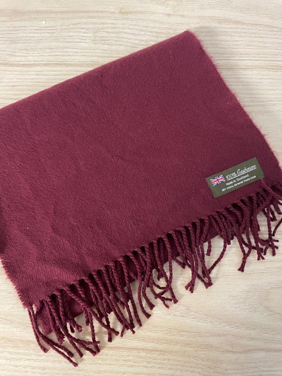 vintage 100% cashmere scotland scarf - good market thrift store