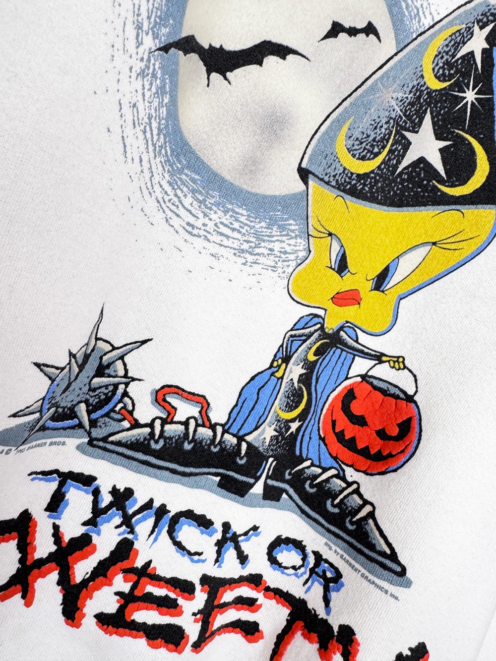 vintage 90s tweety bird halloween graphic sweatshirt | made in USA | santee