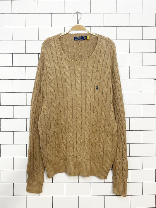 polo ralph lauren soft cable knit sweater
