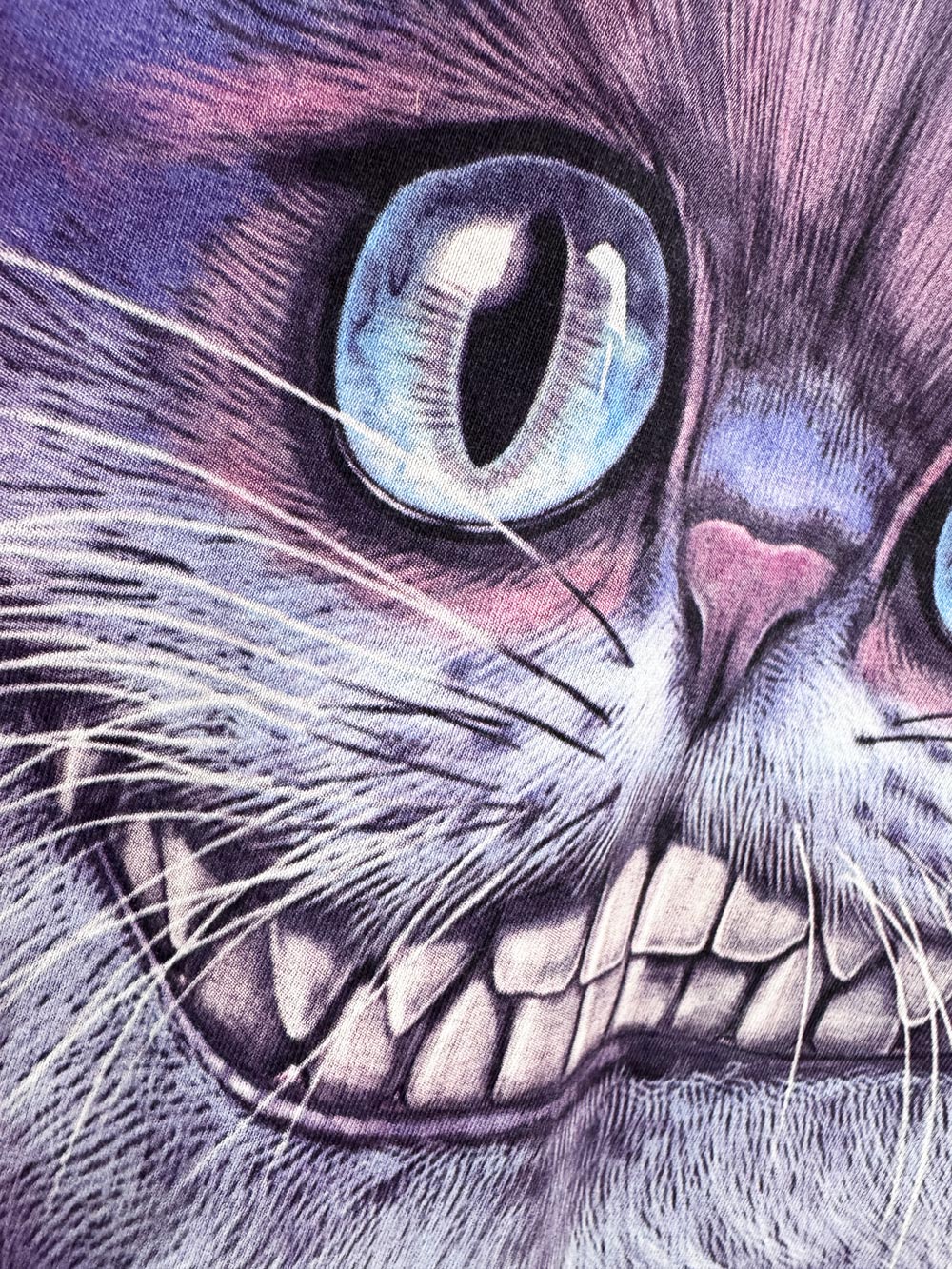 vintage 00s the mountain cheshire cat tie dye tee | halloween