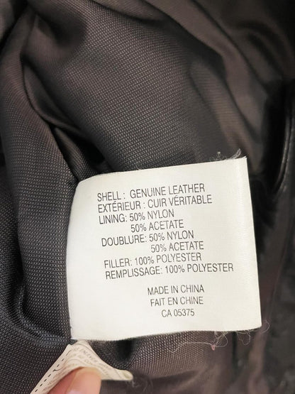 vintage 00s baracuta butter leather minimal zip jacket - good market thrift store