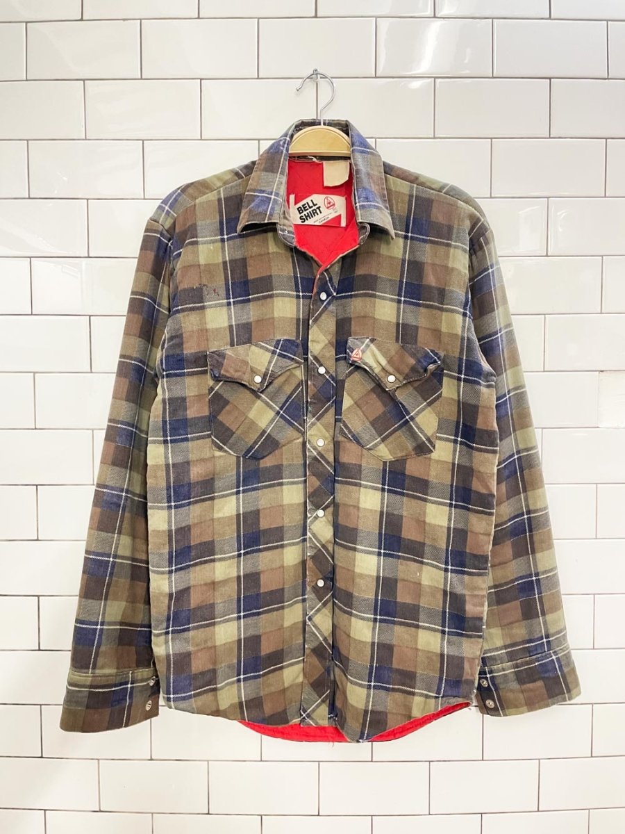 vintage bell flannel shirt jacket | made in Canada - good market thrift store