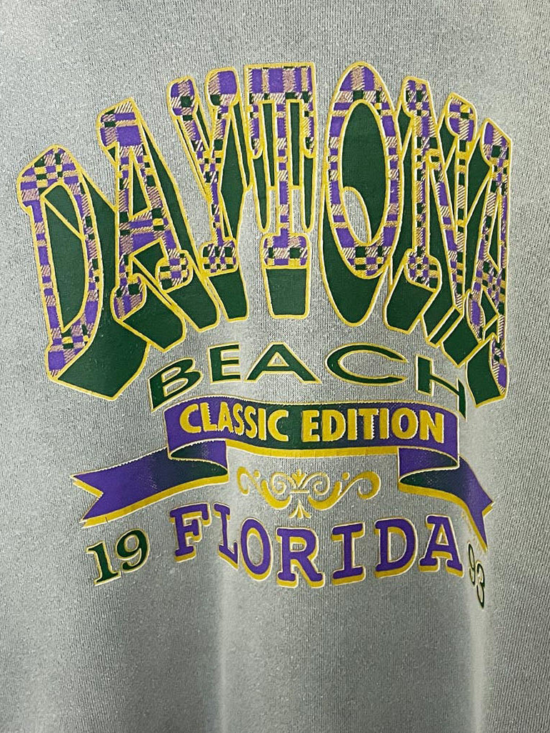 vintage 90s hanes daytona beach florida sweatshirt | made in usa