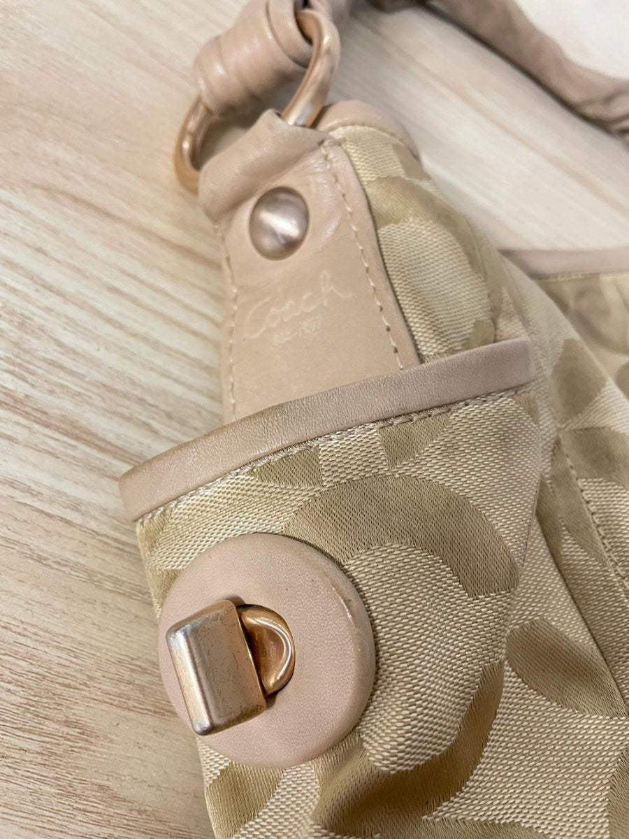 vintage coach op art parker hobo shoulder bag - good market thrift store