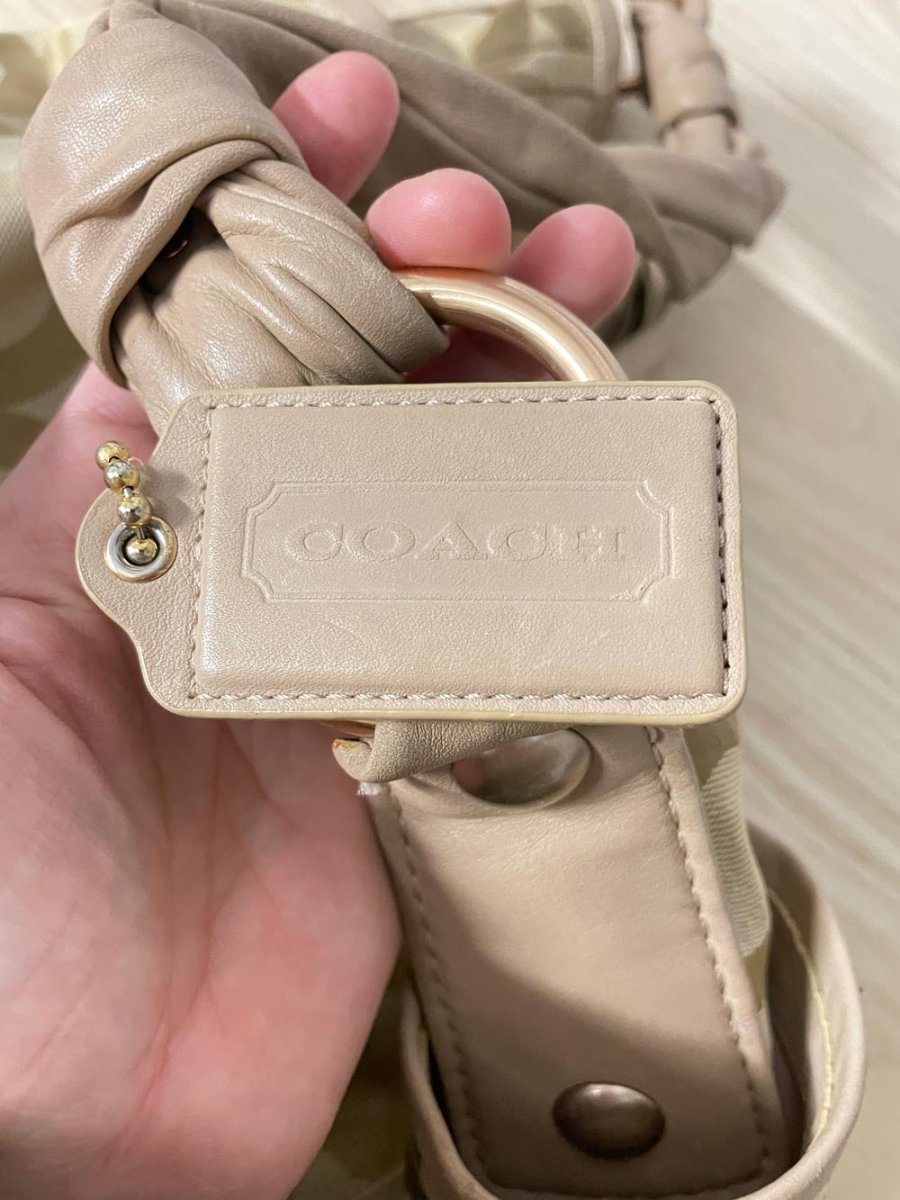 vintage coach op art parker hobo shoulder bag - good market thrift store