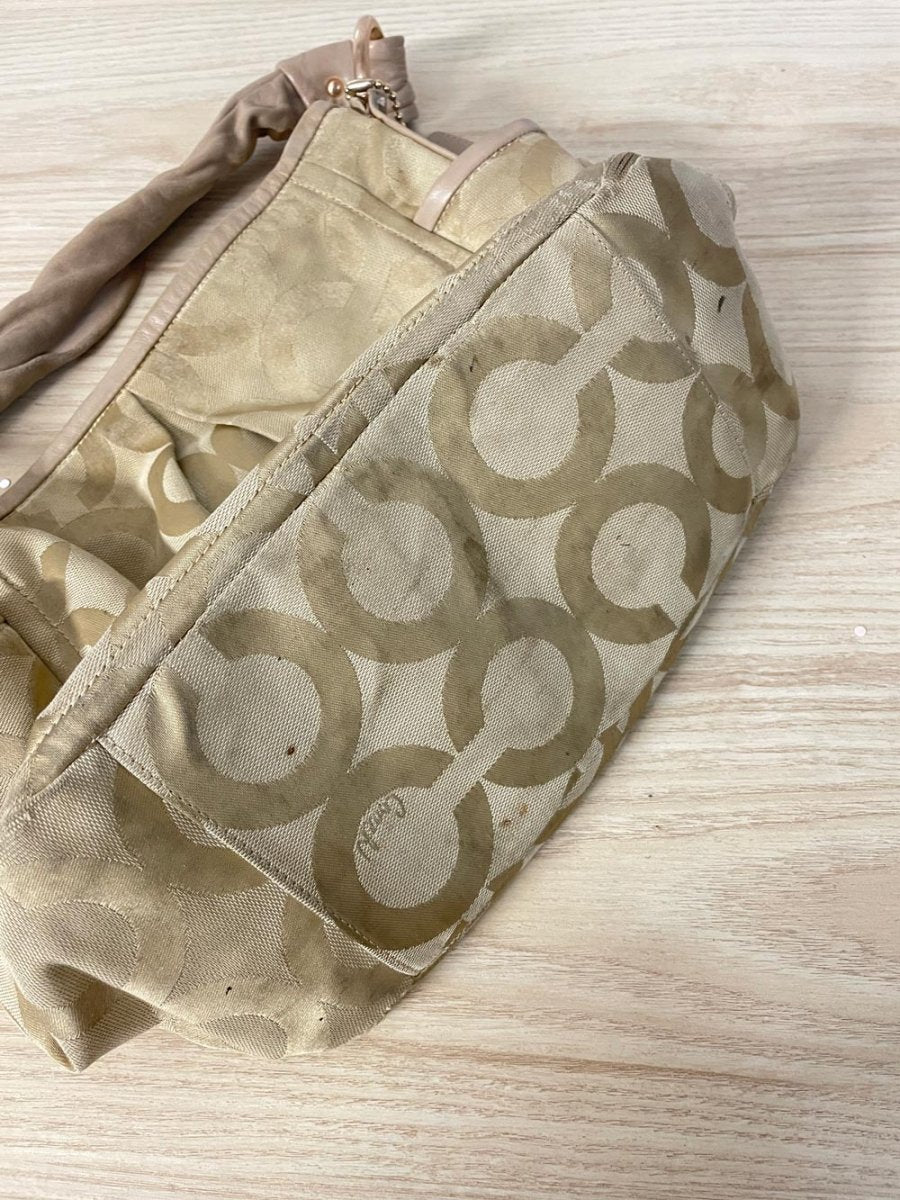 vintage coach op art parker hobo shoulder bag - good market thrift store