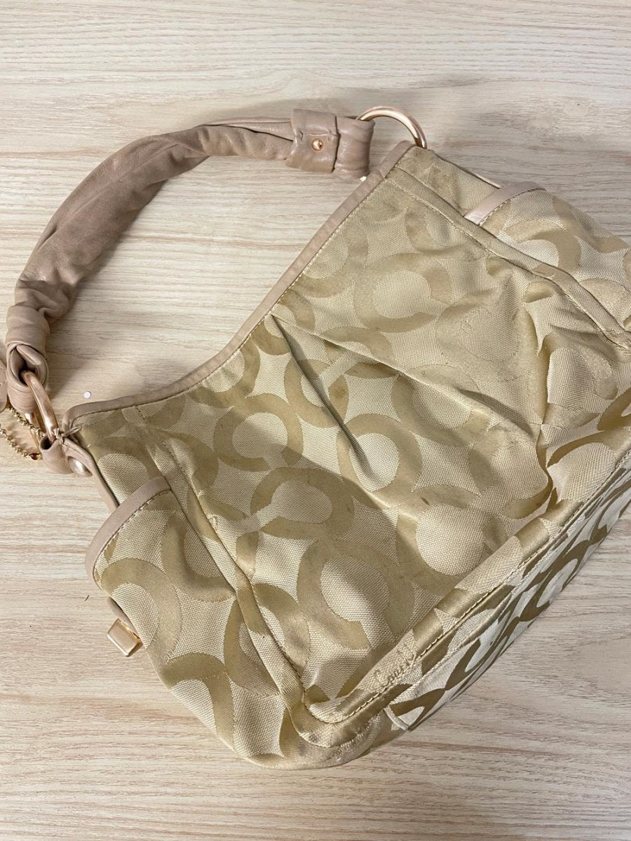 vintage coach op art parker hobo shoulder bag - good market thrift store