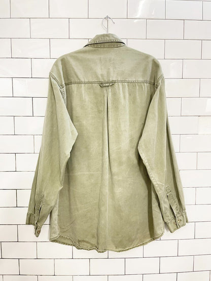 vintage 90s essentiels cotton shirt | made in India - good market thrift store