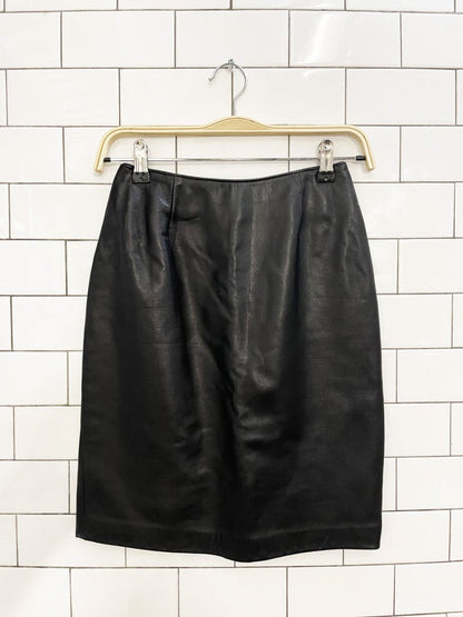 vintage danier butter leather mini skirt - good market thrift store