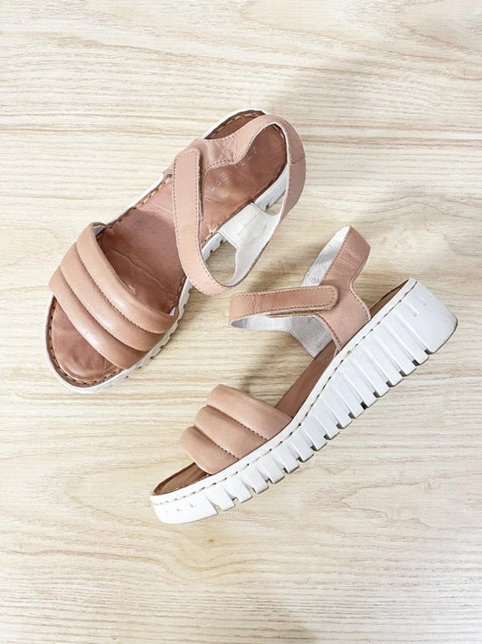 atleliers tyche leather platform sandal - good market thrift store