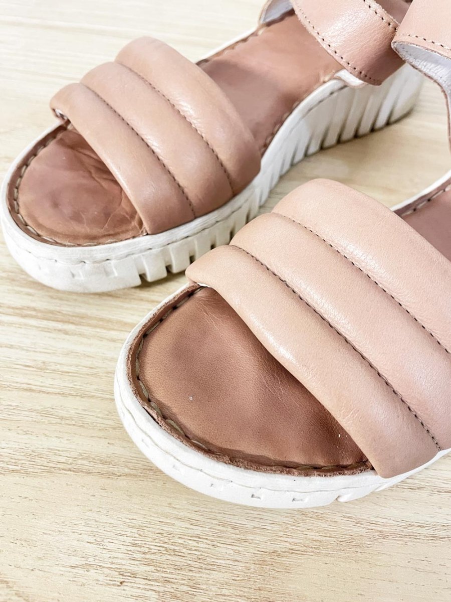 atleliers tyche leather platform sandal - good market thrift store