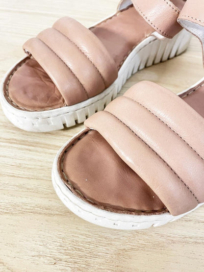 atleliers tyche leather platform sandal - good market thrift store