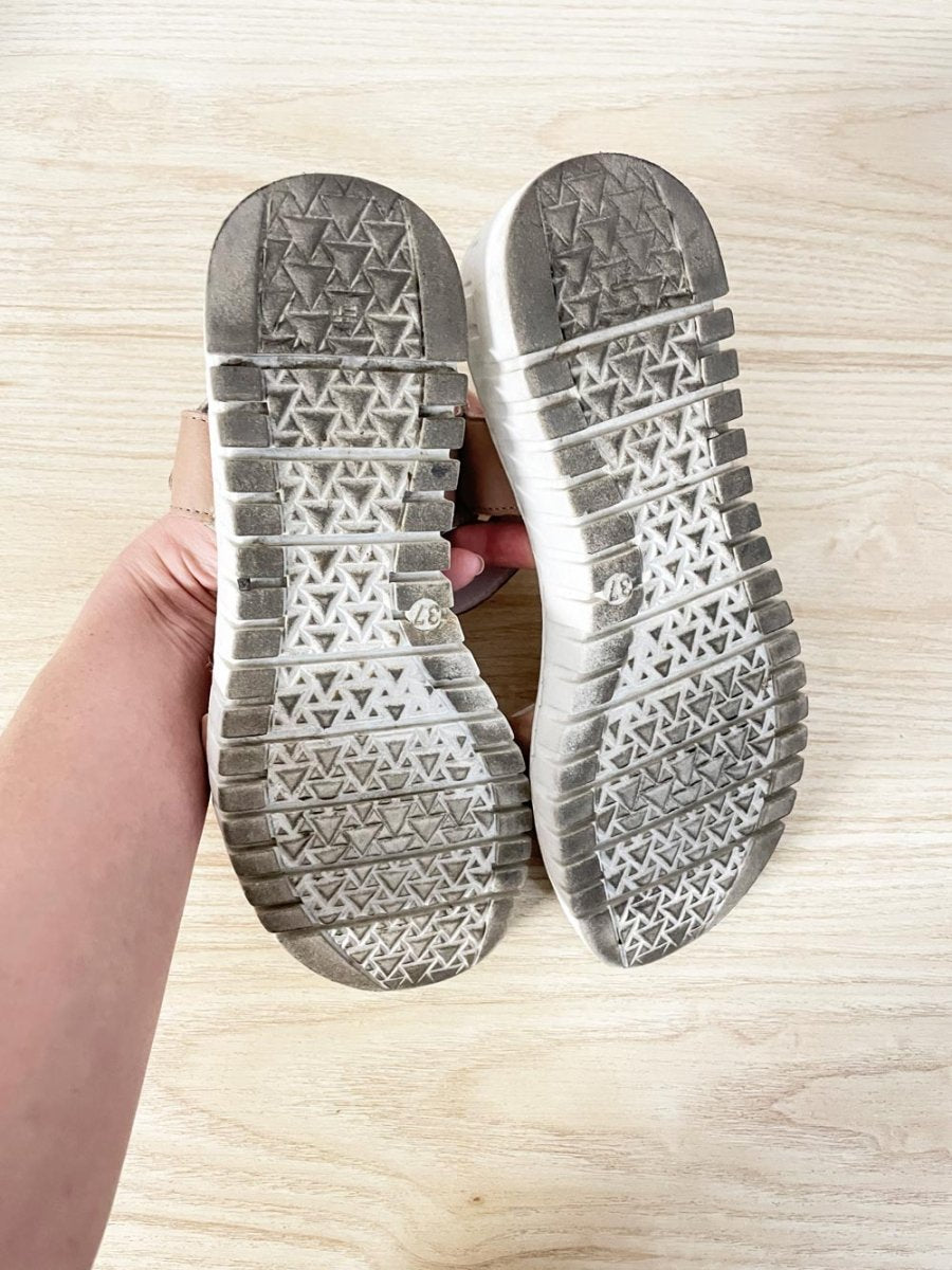 atleliers tyche leather platform sandal - good market thrift store