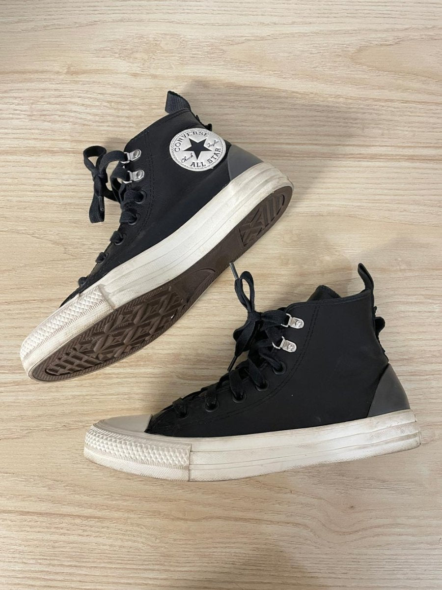 converse chuck taylor all star high top leather sneakers - good market thrift store