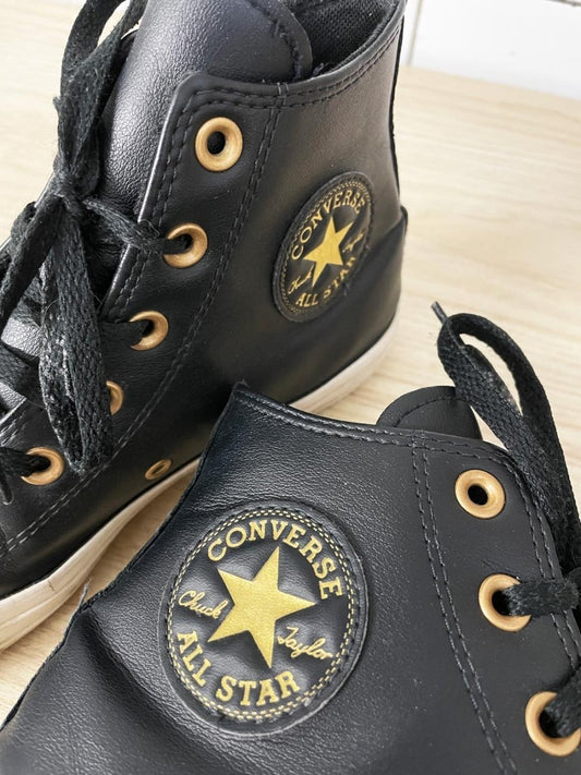 converse chuck taylor all star high top leather sneakers - good market thrift store
