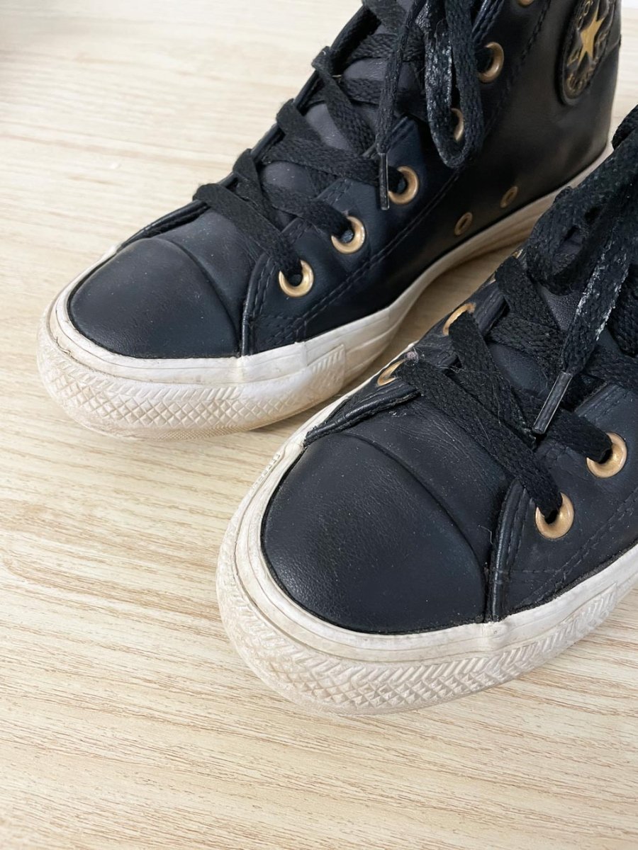 converse chuck taylor all star high top leather sneakers - good market thrift store