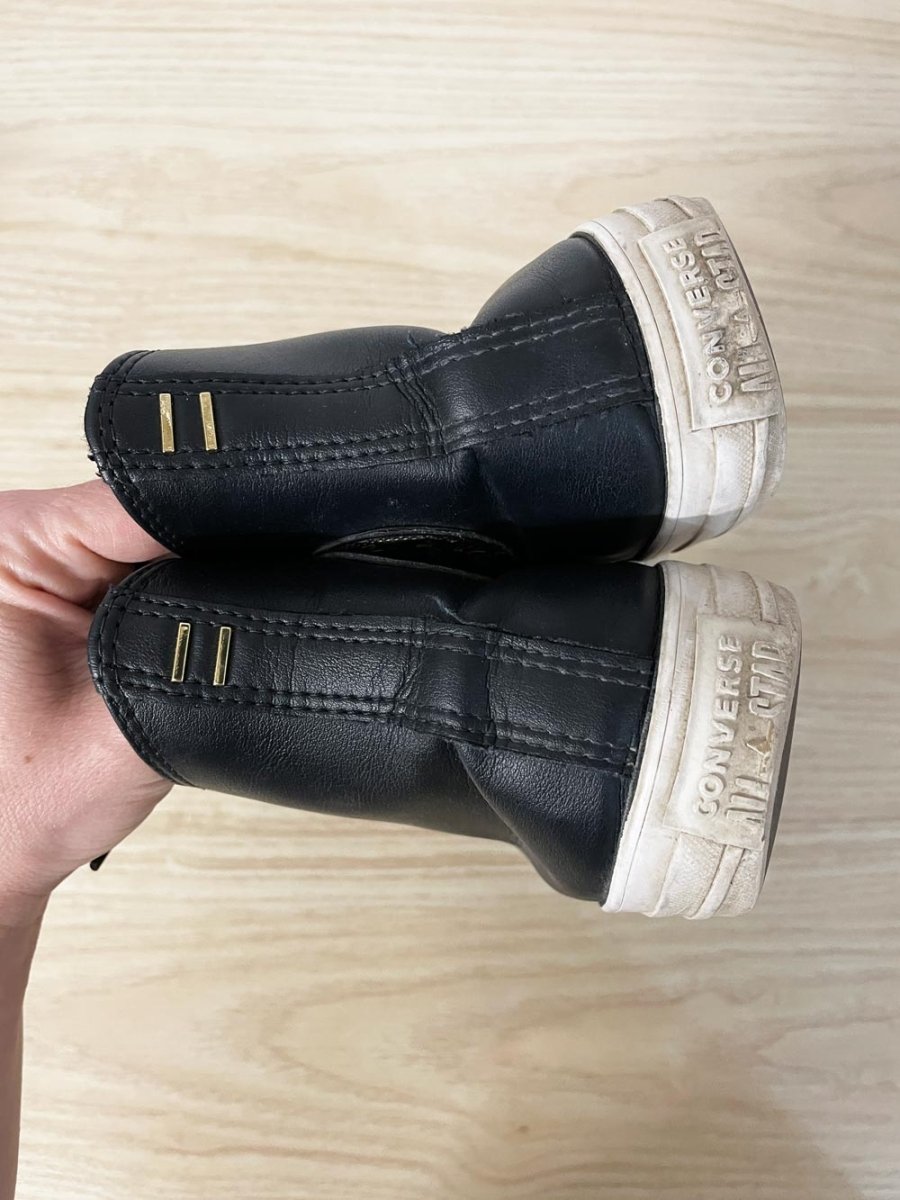 converse chuck taylor all star high top leather sneakers - good market thrift store