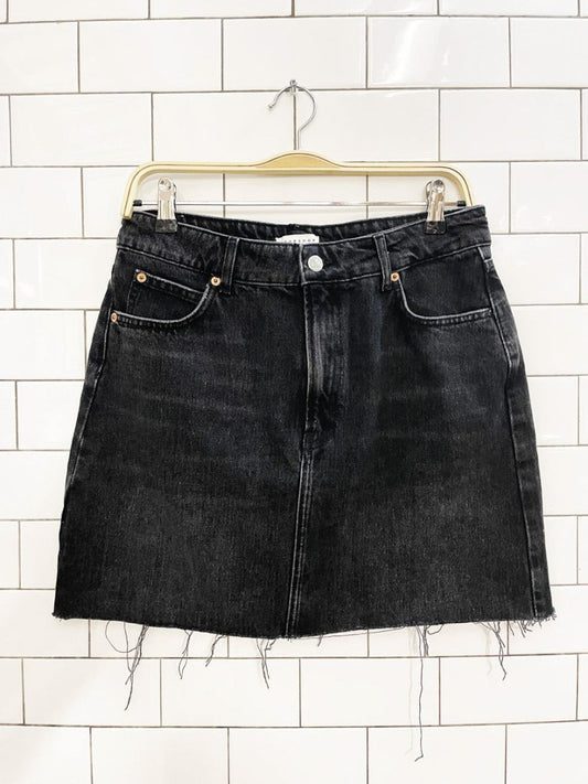 nwt topshop cut off denim mini skirt - good market thrift store