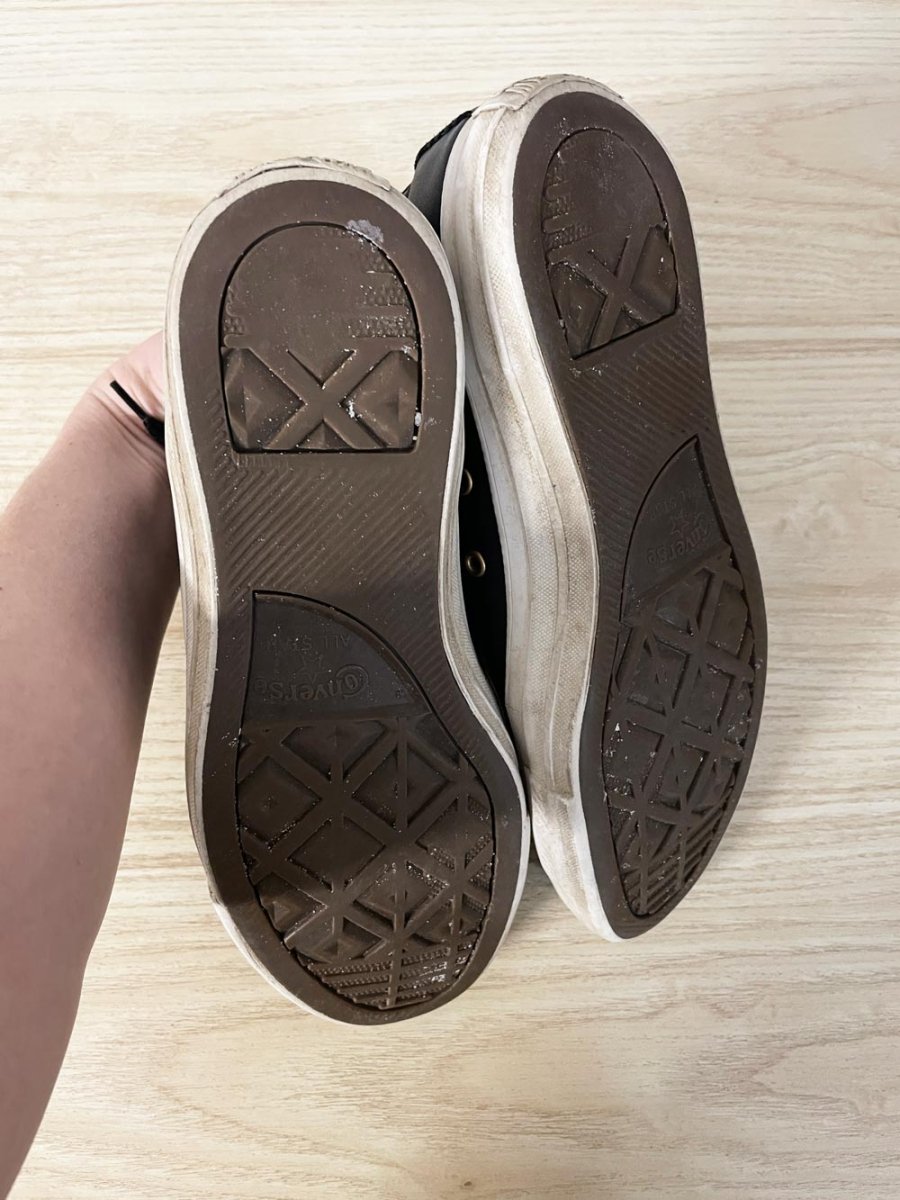 converse chuck taylor all star high top leather sneakers - good market thrift store