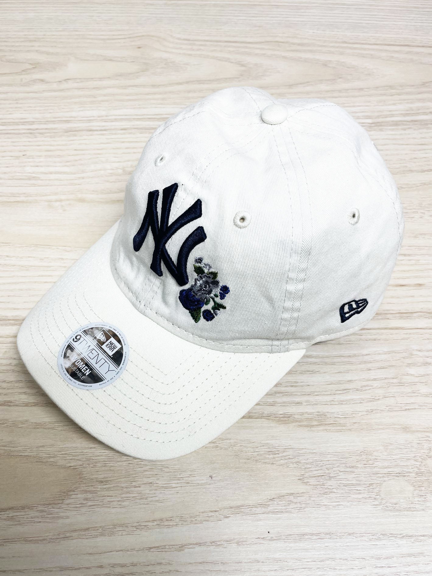 new york yankees new era floral embroidery hat | 9 twenty