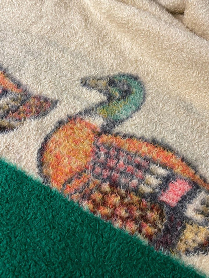 vintage biederlack made in usa fuzzy ducks blanket - good market thrift store