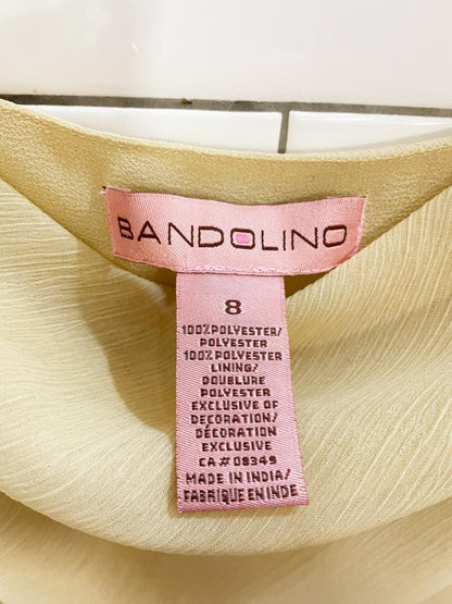 y2k bandolino cowl neck chiffon beaded tank blouse - good market thrift store