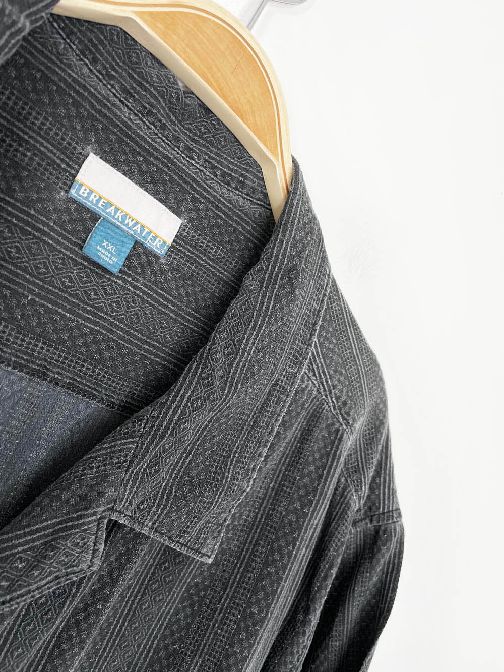 vintage 00s breakwater silk-blend cabana shirt