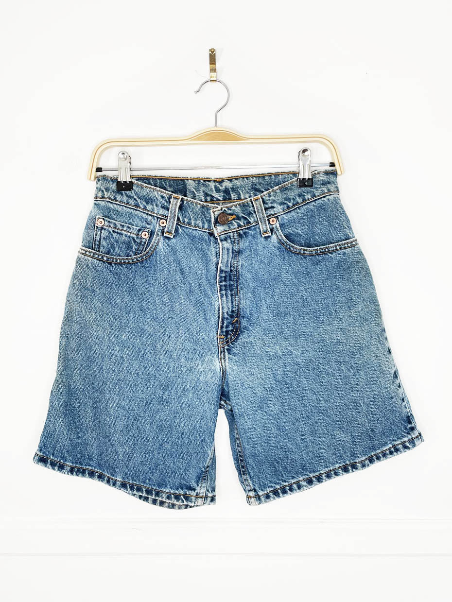 vintage 90s levi's 550 relaxed fit denim shorts | made in USA
