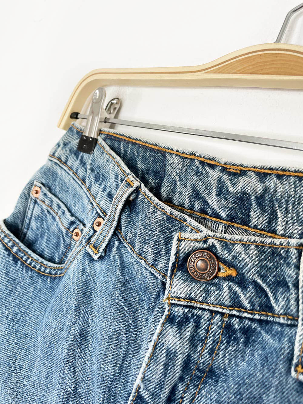vintage 90s levi's 550 relaxed fit denim shorts | made in USA