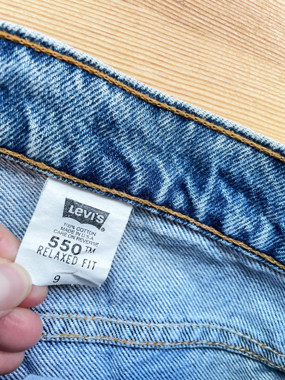 vintage 90s levi's 550 relaxed fit denim shorts | made in USA