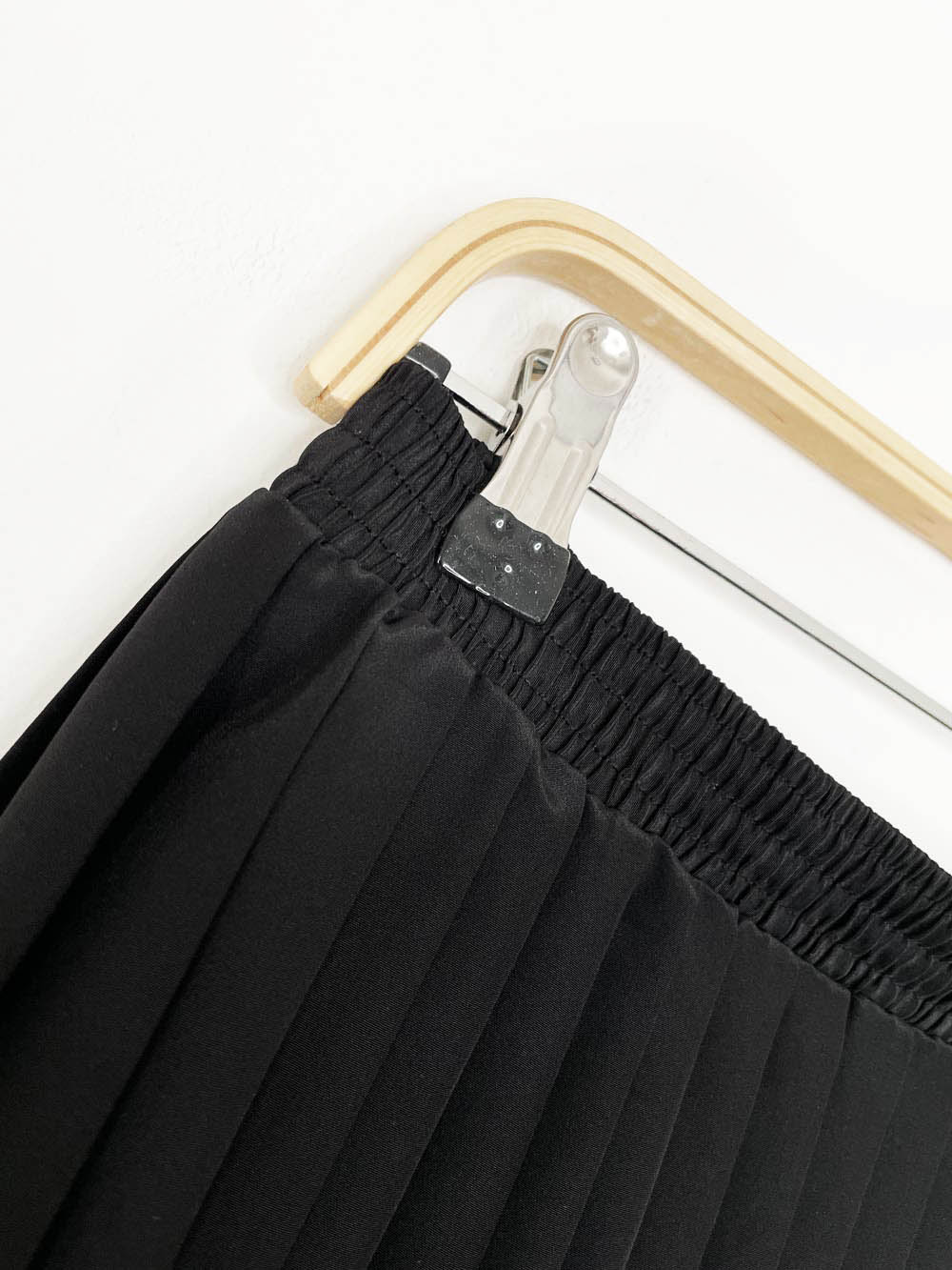 vintage jamboree new york sateen pleated midi skirt | made in USA