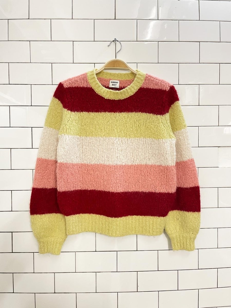 sunday best lennie alpaca - wool knit sweater - good market thrift store