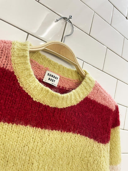 sunday best lennie alpaca - wool knit sweater - good market thrift store