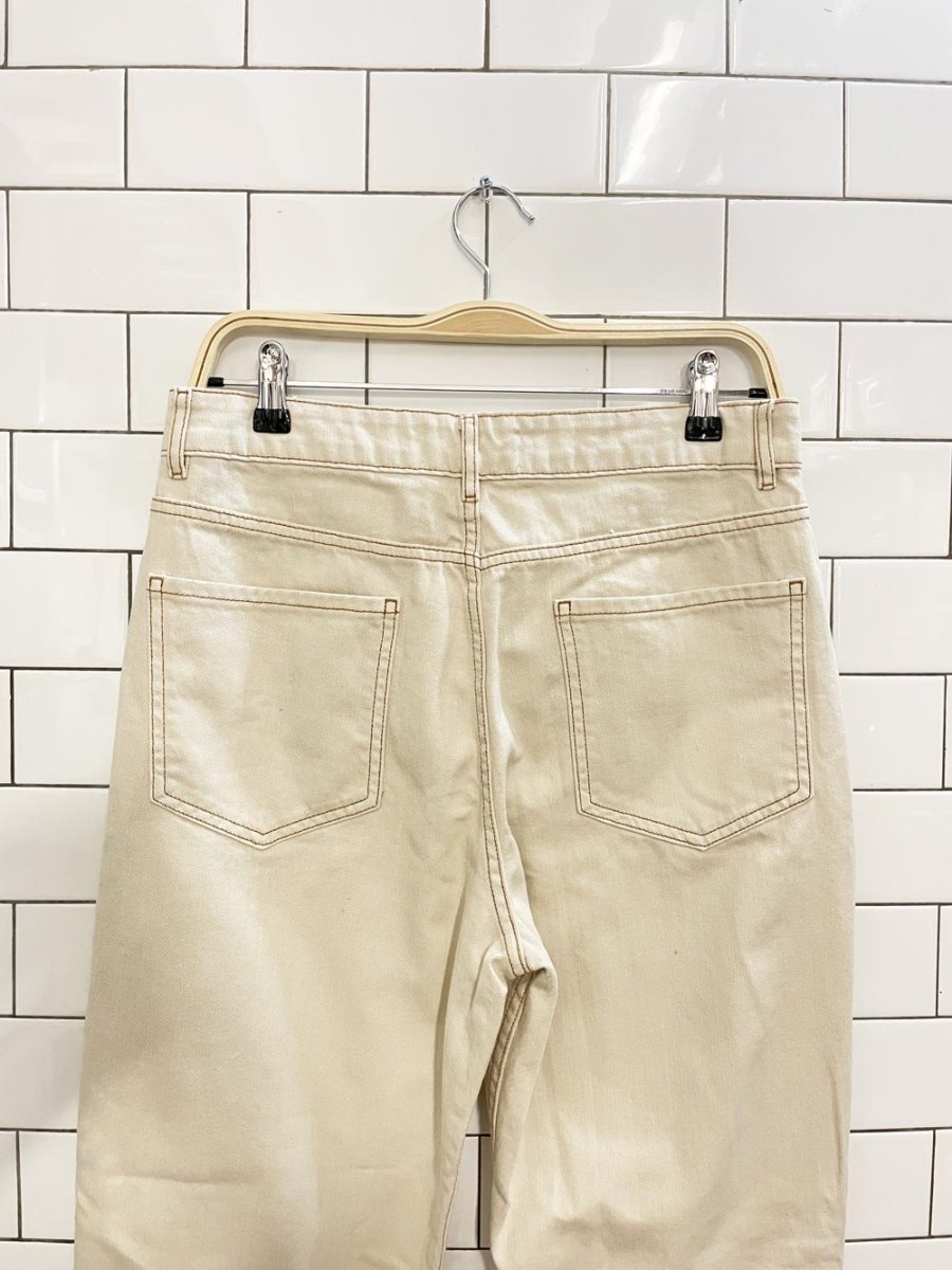 nwt mango high rise button fly mom jeans - good market thrift store