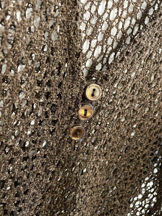 vintage 00s tradition crochet knit top - good market thrift store