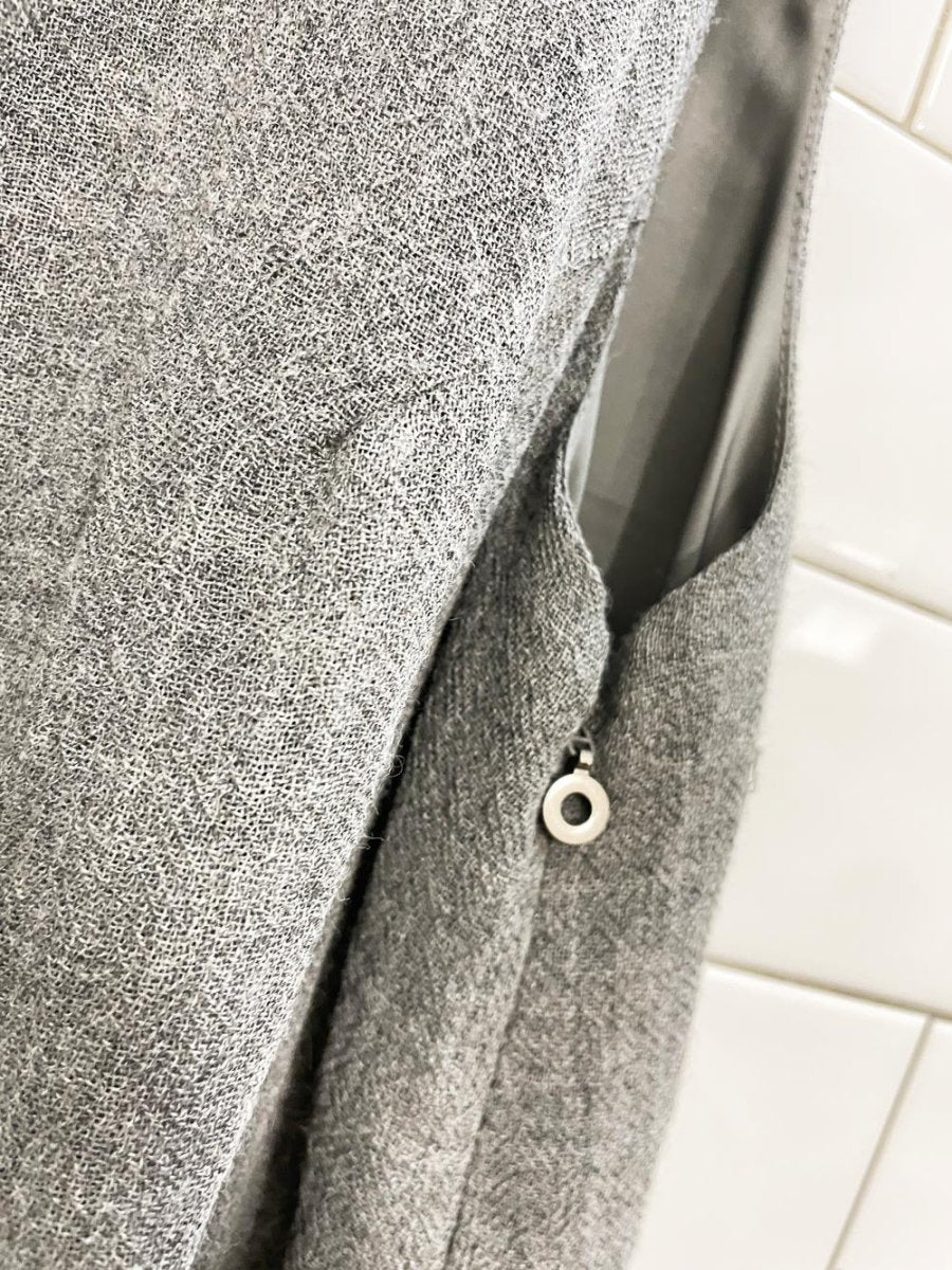 crea concept wool - blend balloon hem dress - good market thrift store