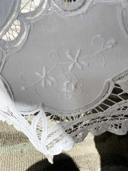 handmade victorian lace cotton parasol sunbrella - good market thrift store