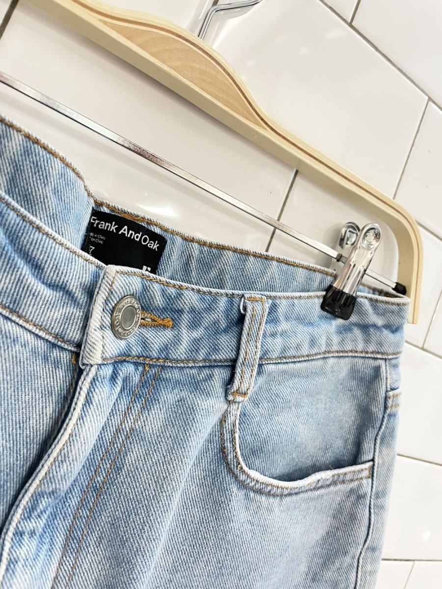 frank and oak cut off denim shorts - good market thrift store