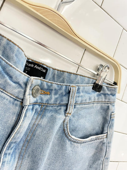 frank and oak cut off denim shorts - good market thrift store