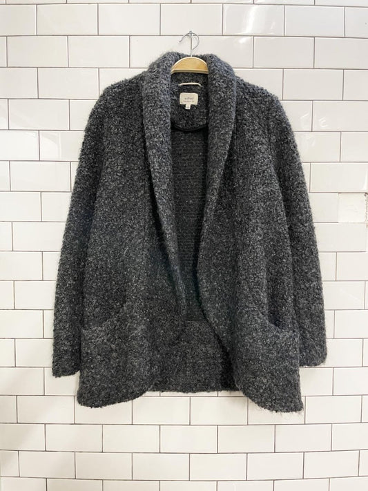 wilfred wool - mohair - alpaca open cardigan jacket - good market thrift store