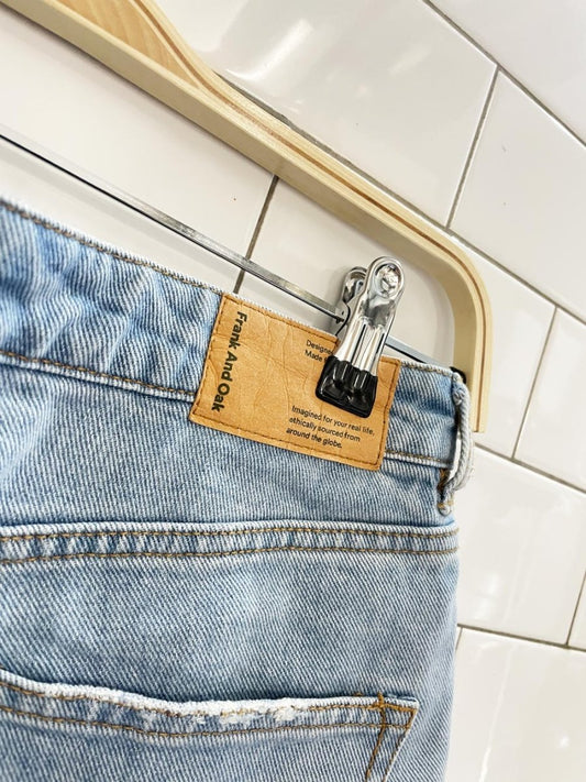 frank and oak cut off denim shorts - good market thrift store