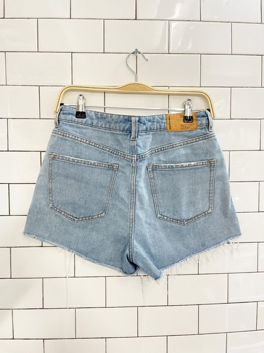 frank and oak cut off denim shorts - good market thrift store