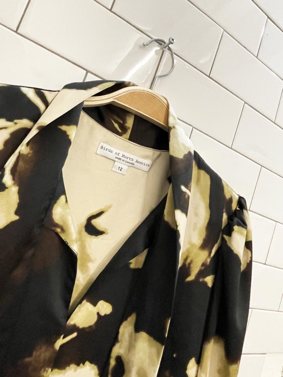 birds of north america emu dress - good market thrift store