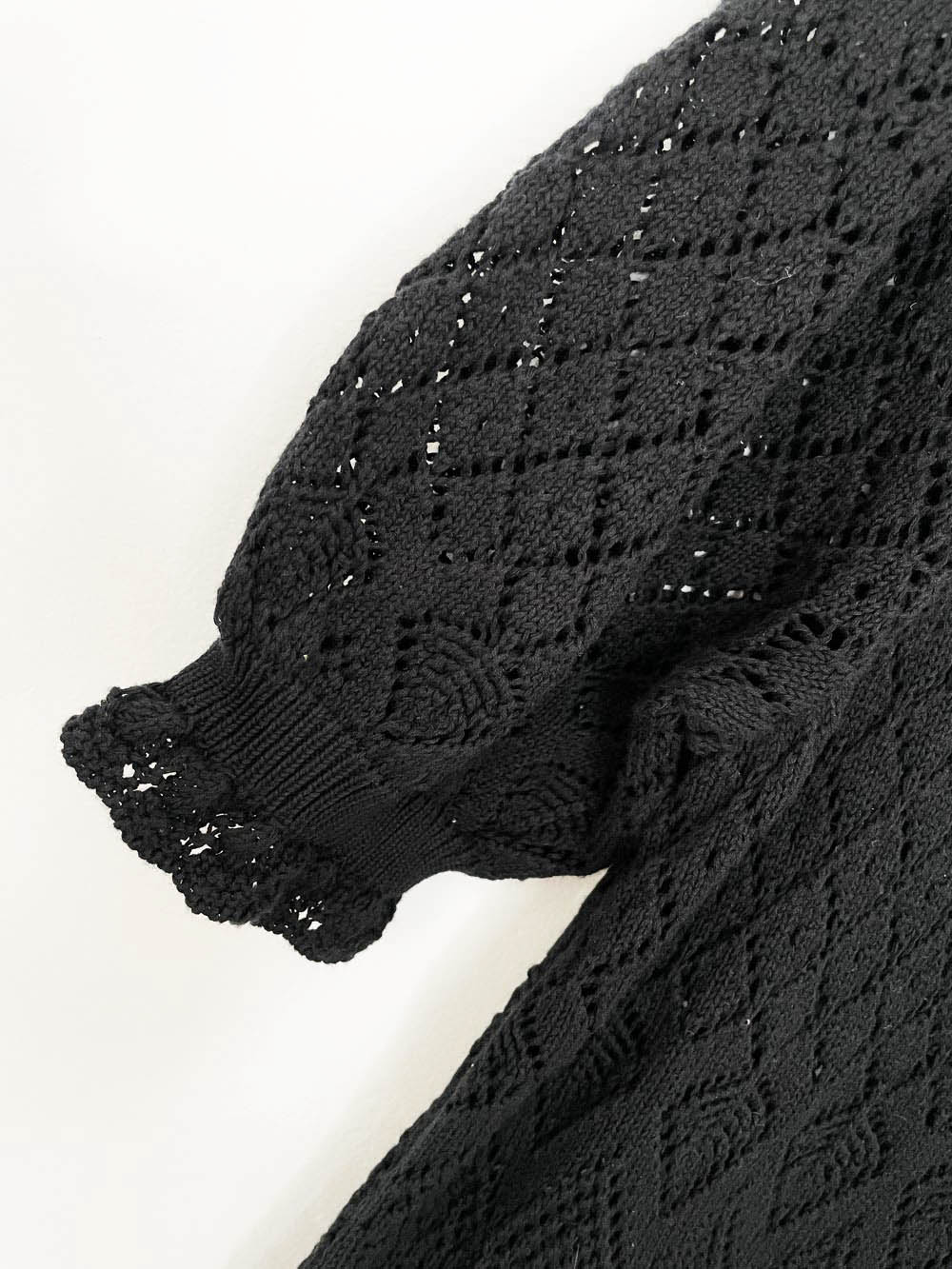 lauren ralph lauren crochet pointelle knit maxi dress | duster cardigan