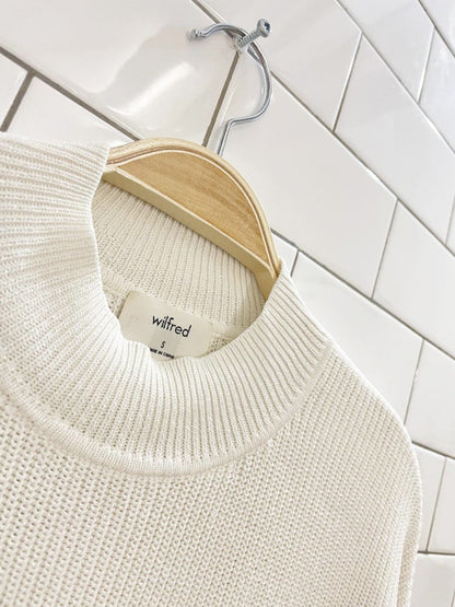 wilfred bell sleeve boxy crop knit sweater | artizia - good market thrift store