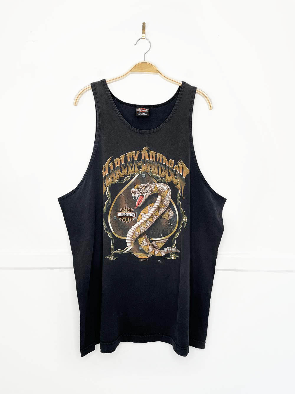 vintage 00s harley davidson rattlesnake tank | smoky mountain tennesse