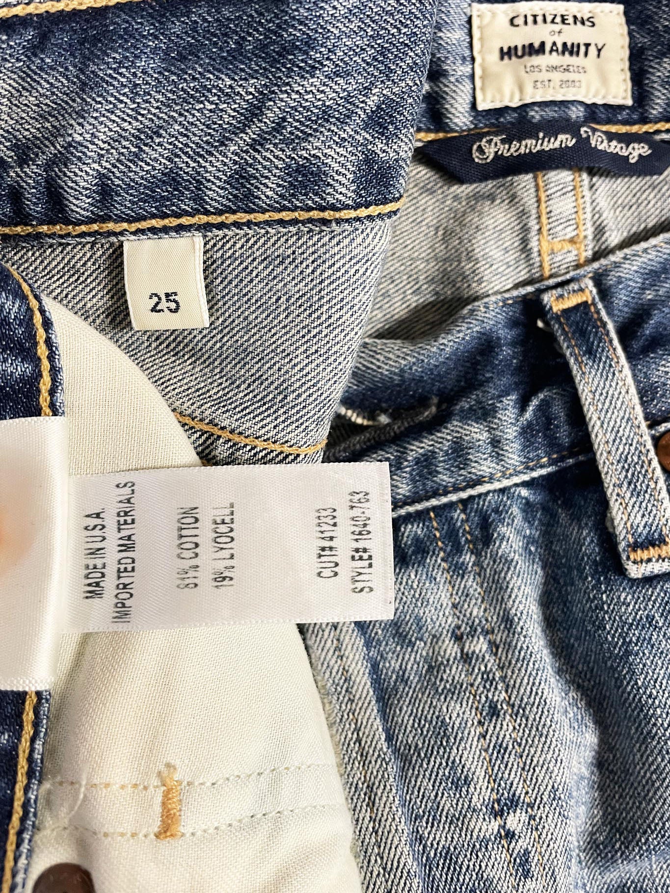 citizens of humanity cora crop relaxed shadow jeans | made in usa
